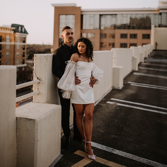 House Of CB 'Marisa' Ivory Satin Corset Dress - Picture 4 of 12